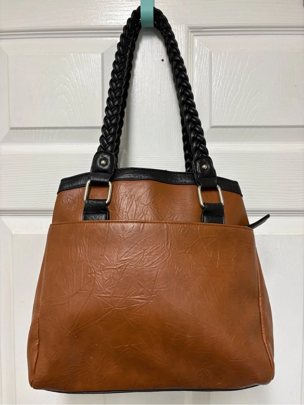 VISM NcSTAR Brown Black Braided Concealed Carry Tote Handbag BWF003